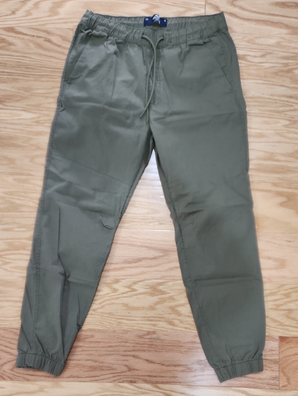 Hollister Olive Green Drawstring Jogger Pants Medium